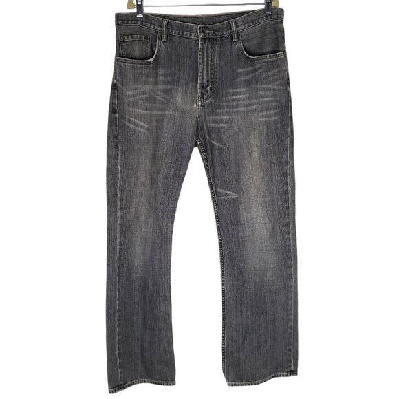 Banana Republic Men’s Vintage Authentic Straight-Leg Black Jeans Size 35Wx32L